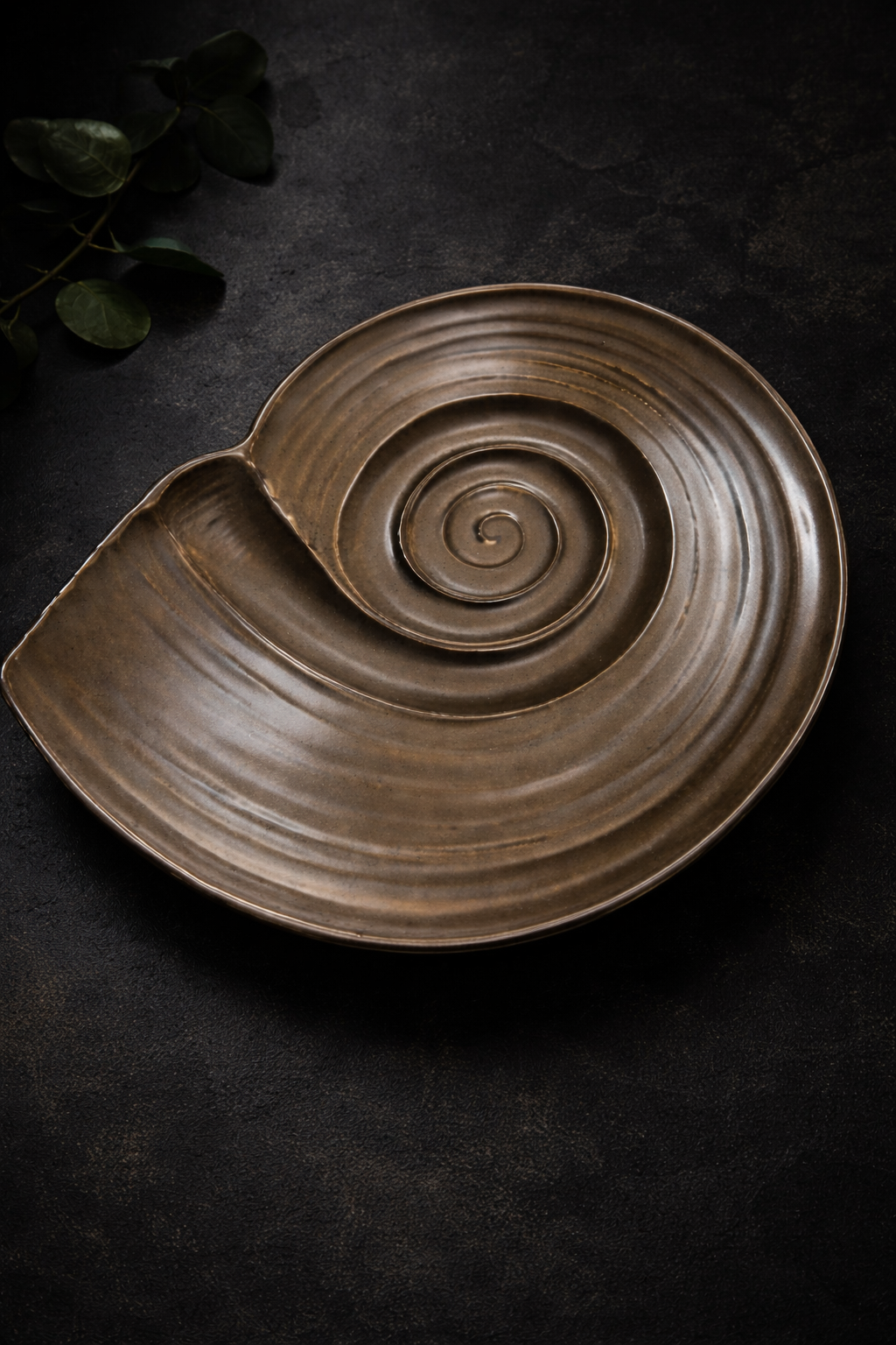Spiral Ceramic Serving Platter