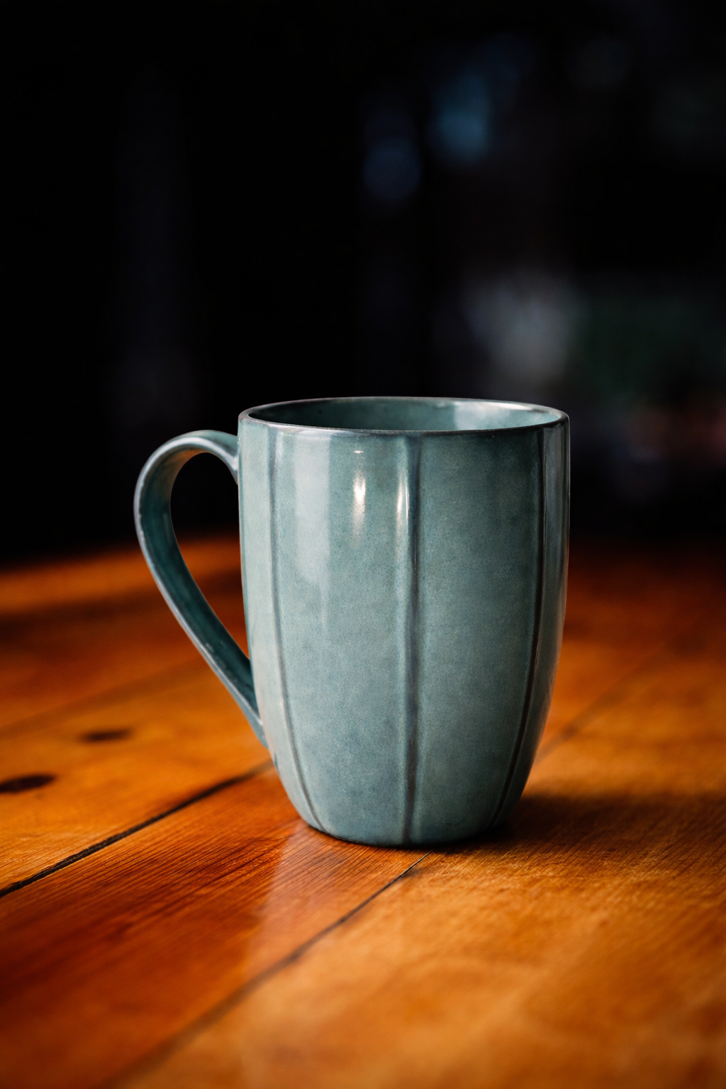Aurora Ribbed Ceramic Mug