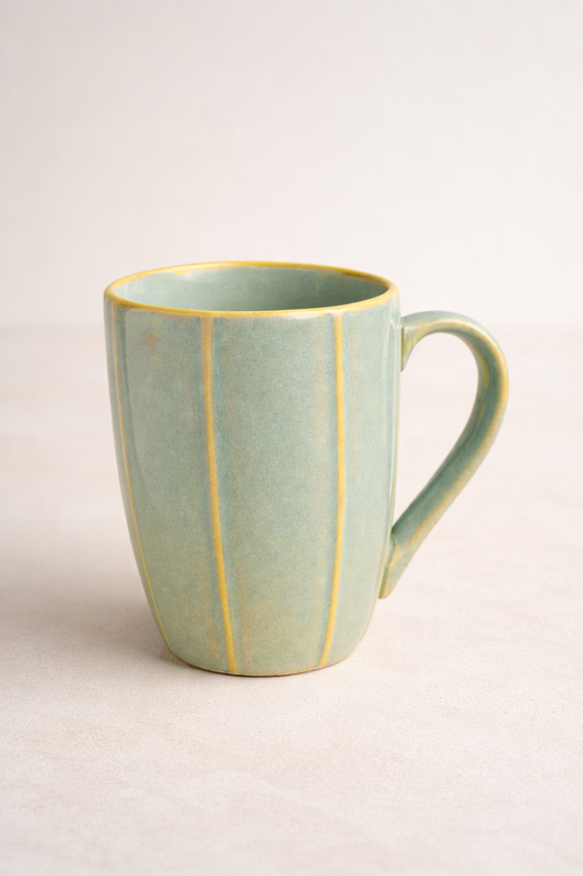 Elysian Ribbed Ceramic Mug