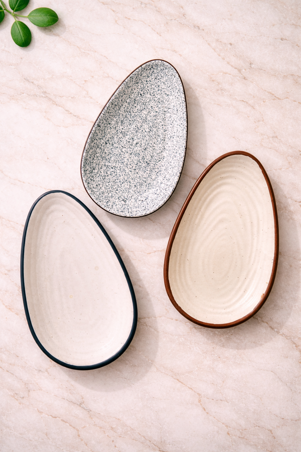 Pebble Trio Plates