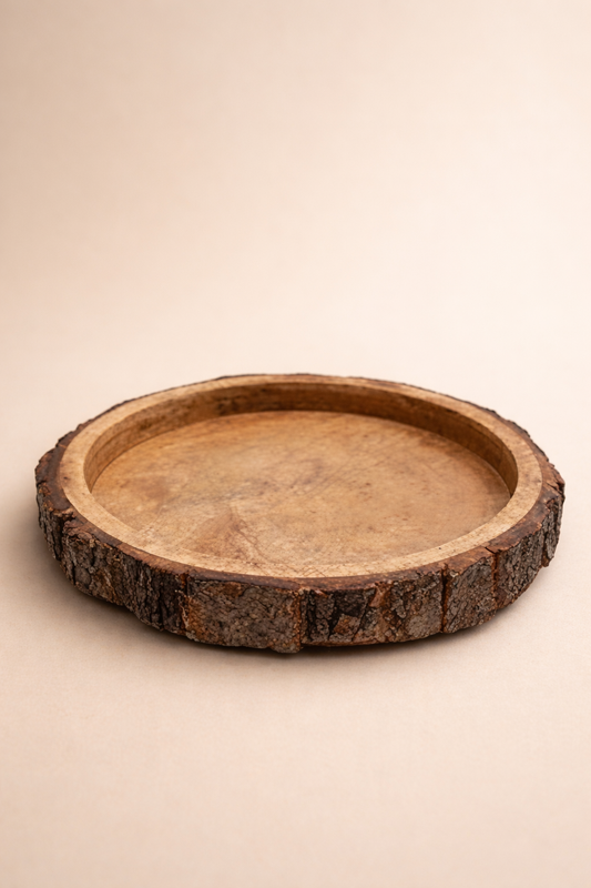Rustic Wooden Serving Platter