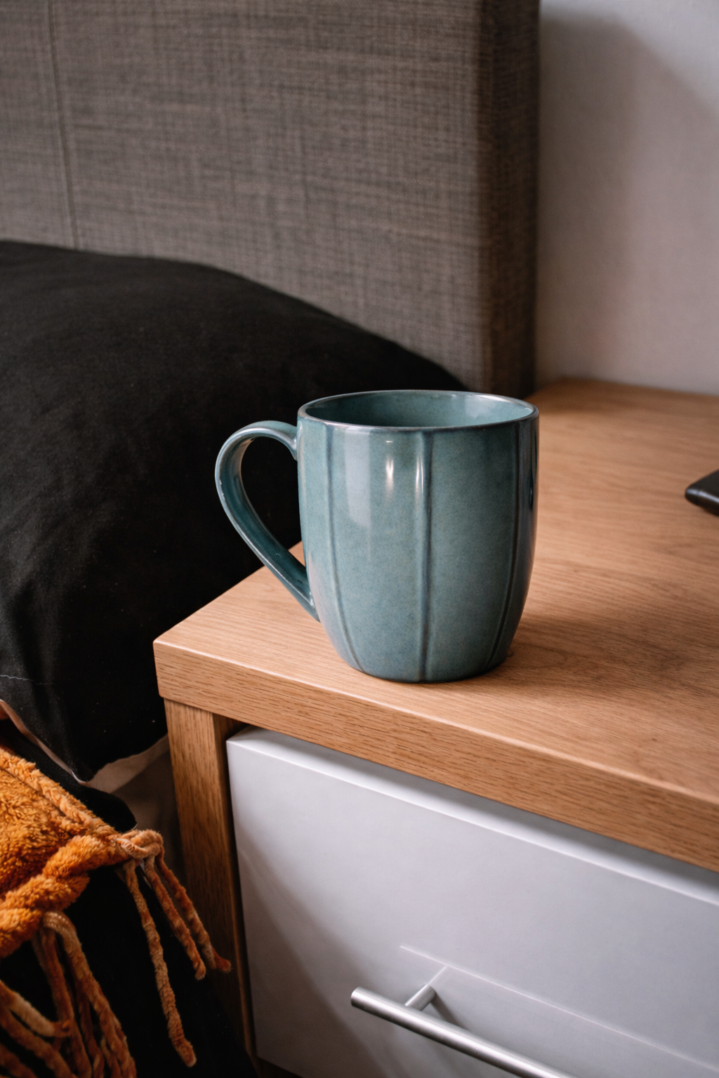 Aurora Ribbed Ceramic Mug