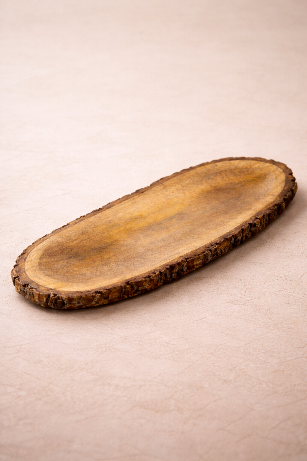 Live-Edge Wooden Serving Platter