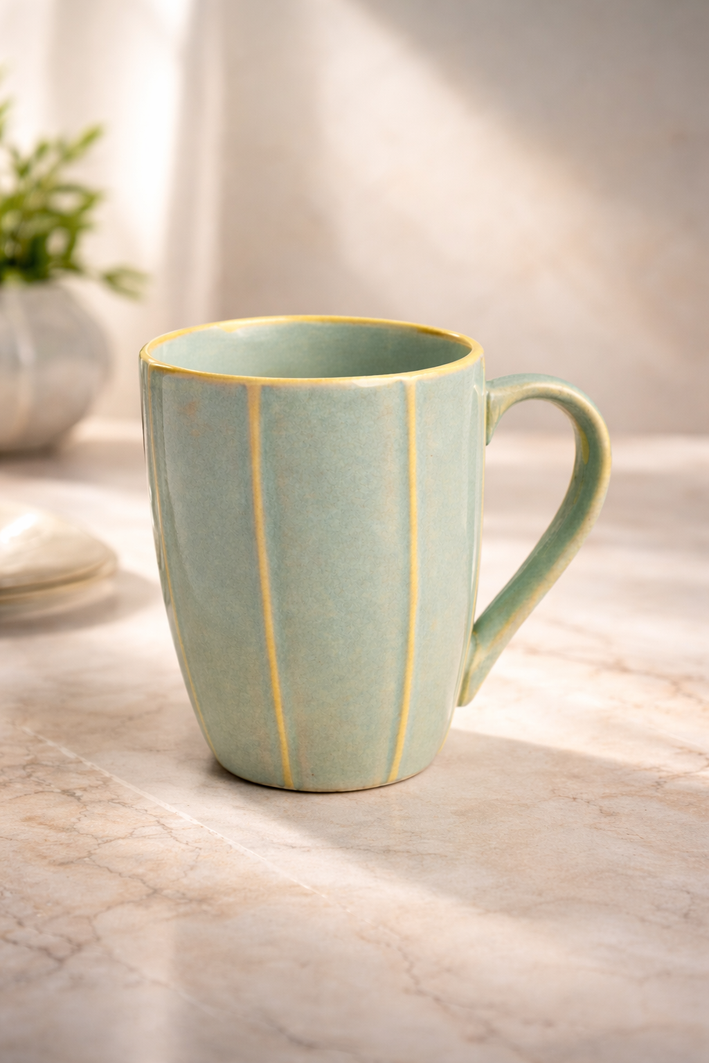 Elysian Ribbed Ceramic Mug