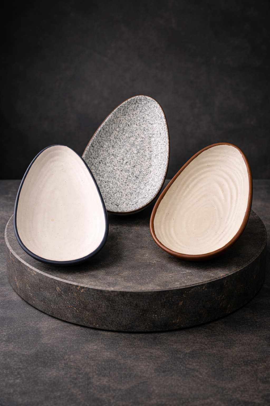 Pebble Trio Plates