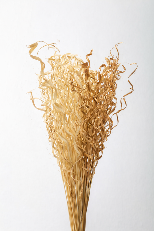 Curly Dried Grass Stems – Natural Gold