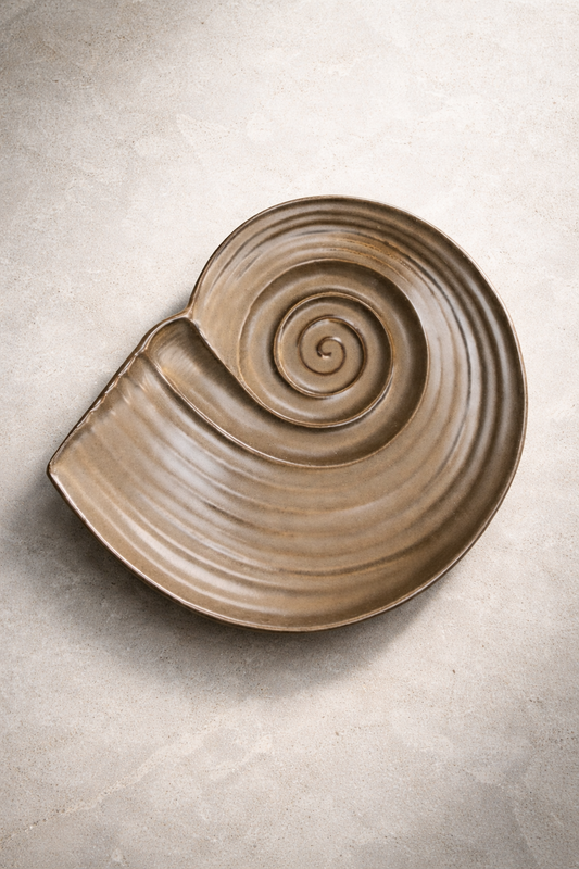 Spiral Ceramic Serving Platter